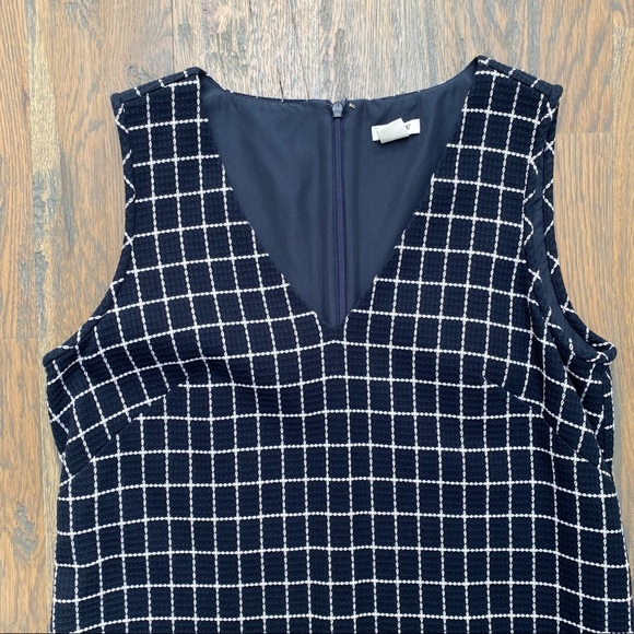 J. Crew Factory Sleeveless Navy Shift Dress - Picture 3 of 9